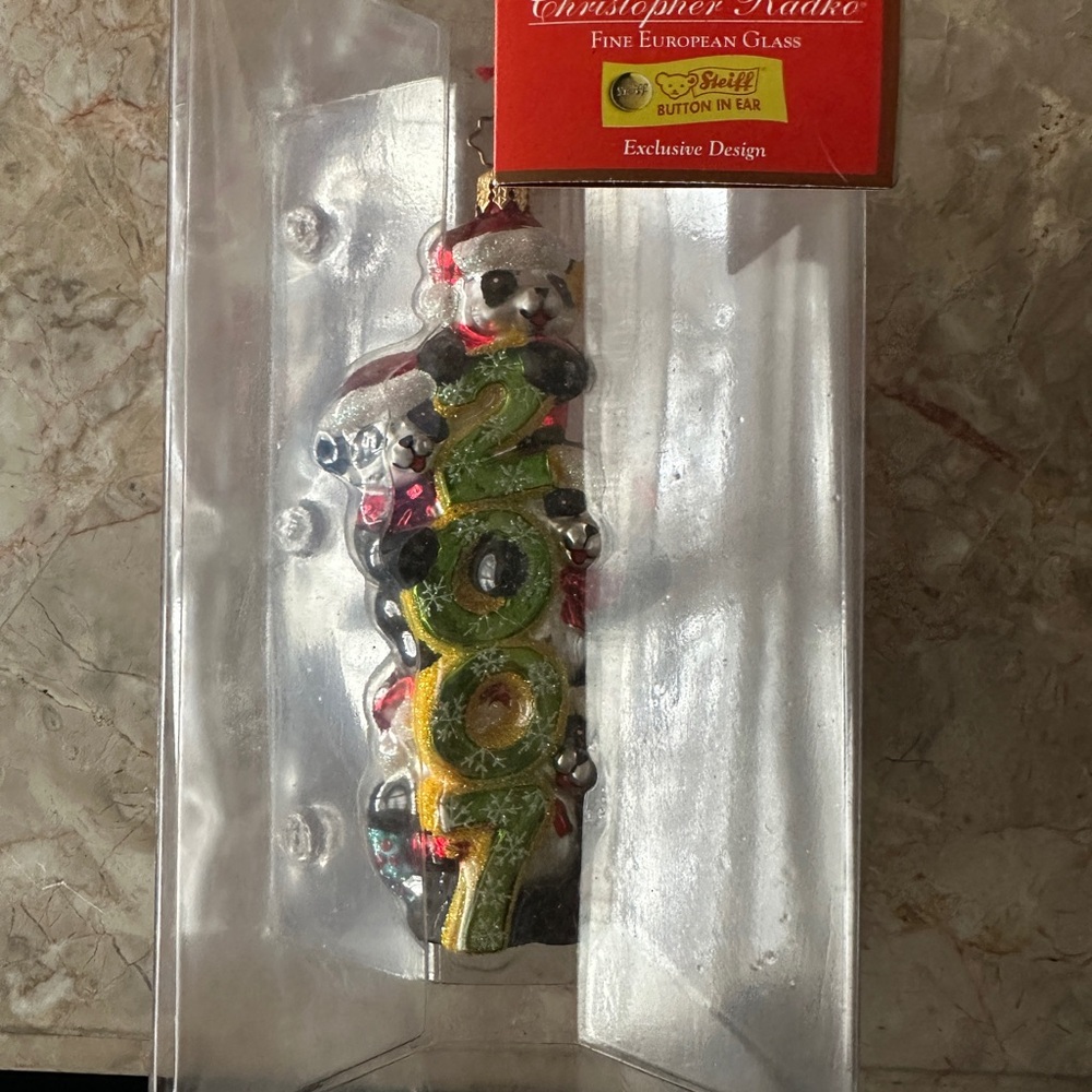Christopher Radko Steiff Teddy Bear Ornament